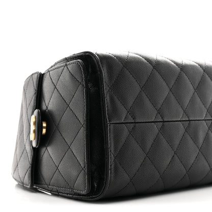 Caviar Quilted Small Chanel 25 Handbag Black