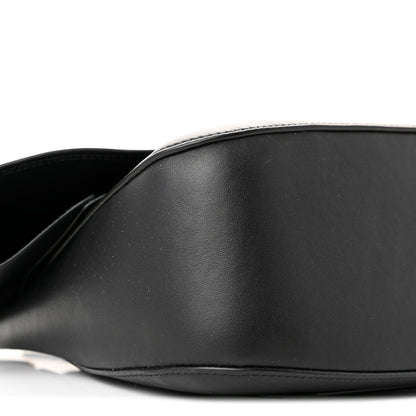 Smooth Calfskin Donut Chain Medium Ola Shoulder Bag Black