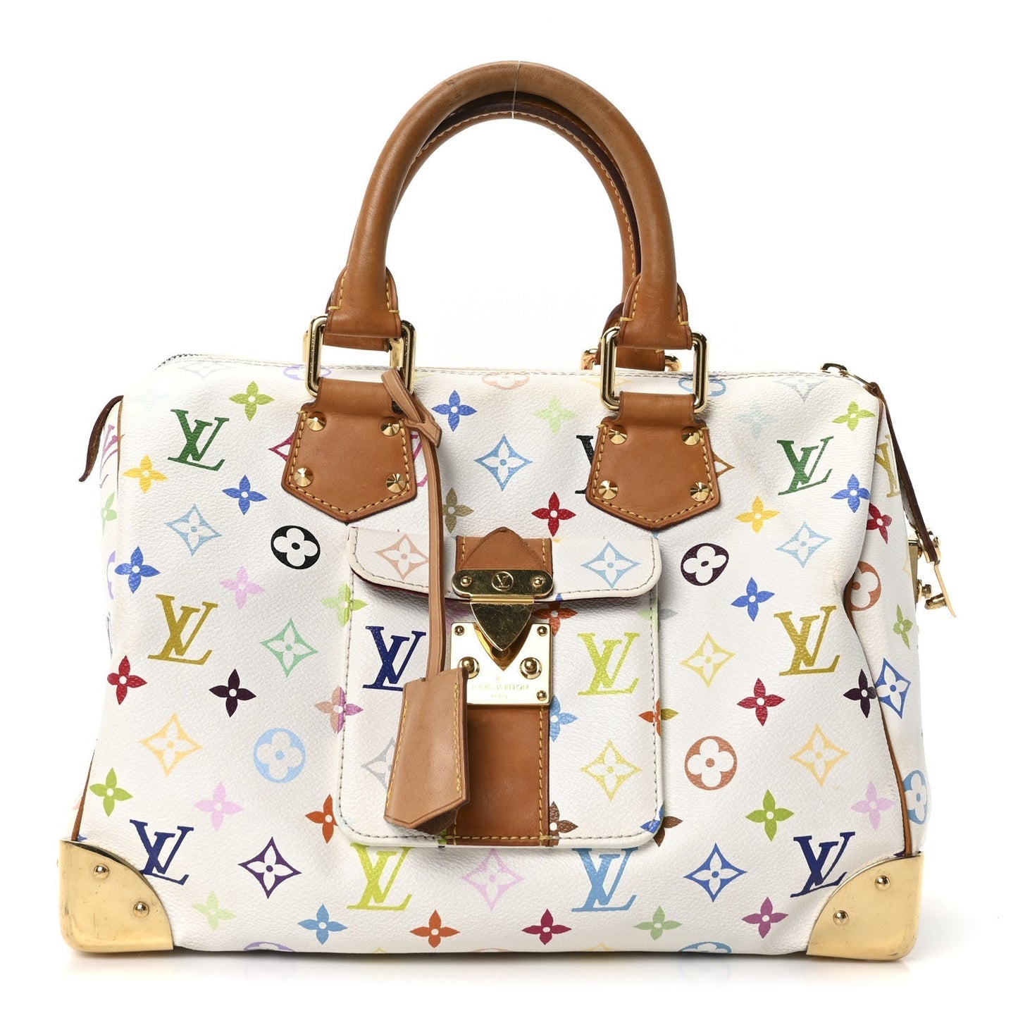 Monogram Multicolor Speedy 30 White
