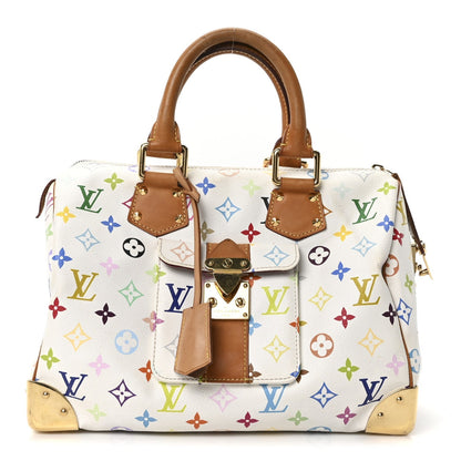 Monogram Multicolor Speedy 30 White
