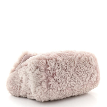 Shearling Sheepskin Medium Chanel 19 Flap Light Pink