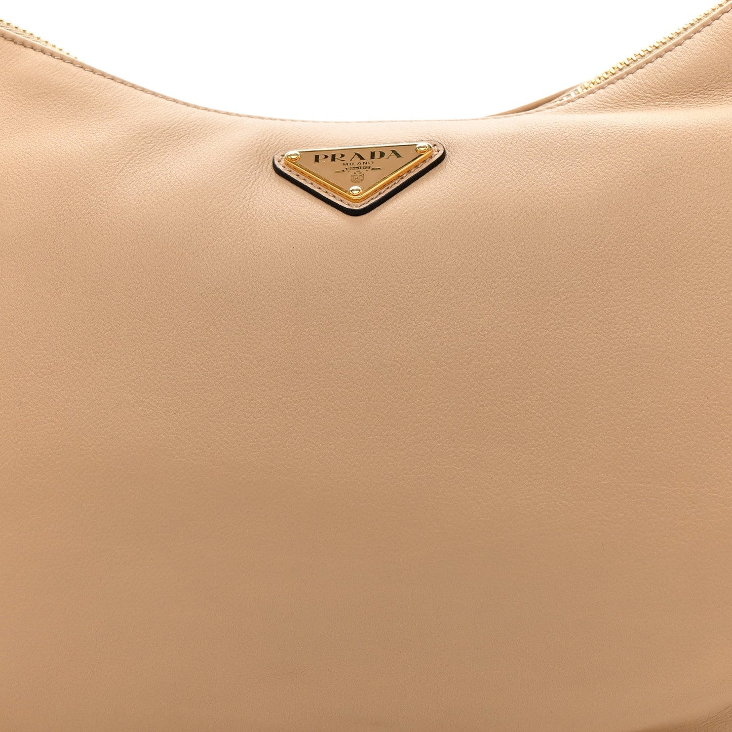 Soft Calfskin Large Aimée Shoulder Bag Travertine