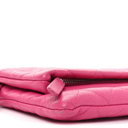 Caviar Quilted CC Beauty Clutch Pink