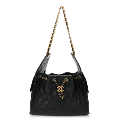 Caviar Quilted Small Chanel 25 Handbag Black