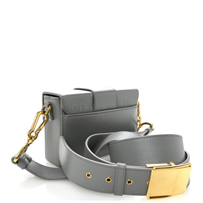 Box Calfskin 30 Montaigne Box Bag Gray