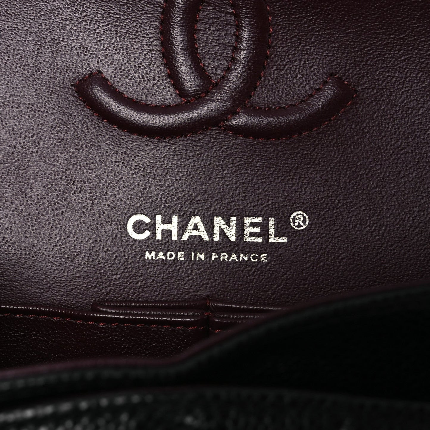 Caviar Quilted Small Double Flap Black