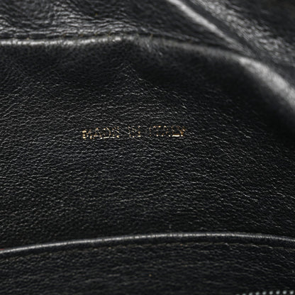 Lambskin Quilted CC Tassel Camera Case Black