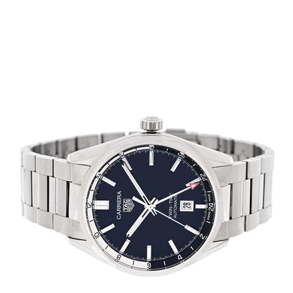 Stainless Steel 41mm Carrera GMT Automatic Watch Blue WBN201A