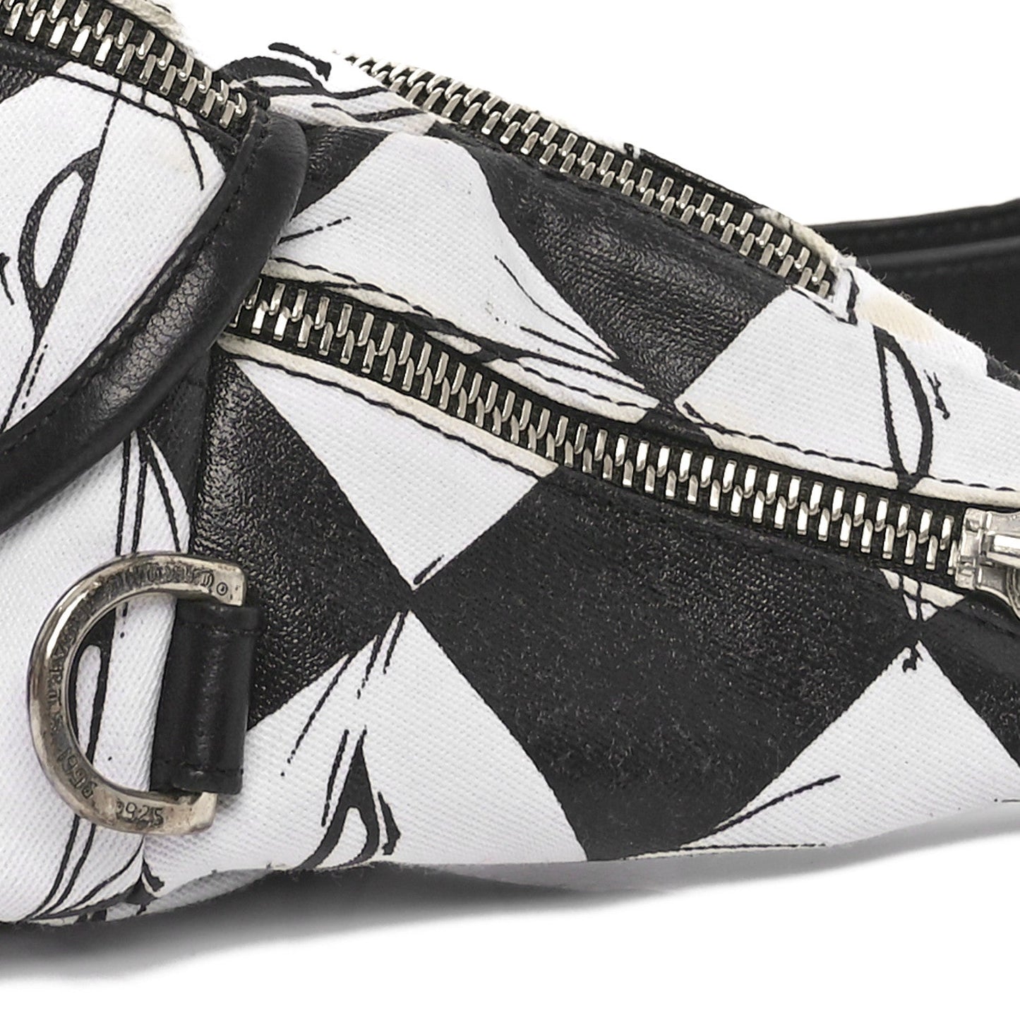 Canvas 99 Eyes Snat Pack Gunslinger Waist Bag Black White