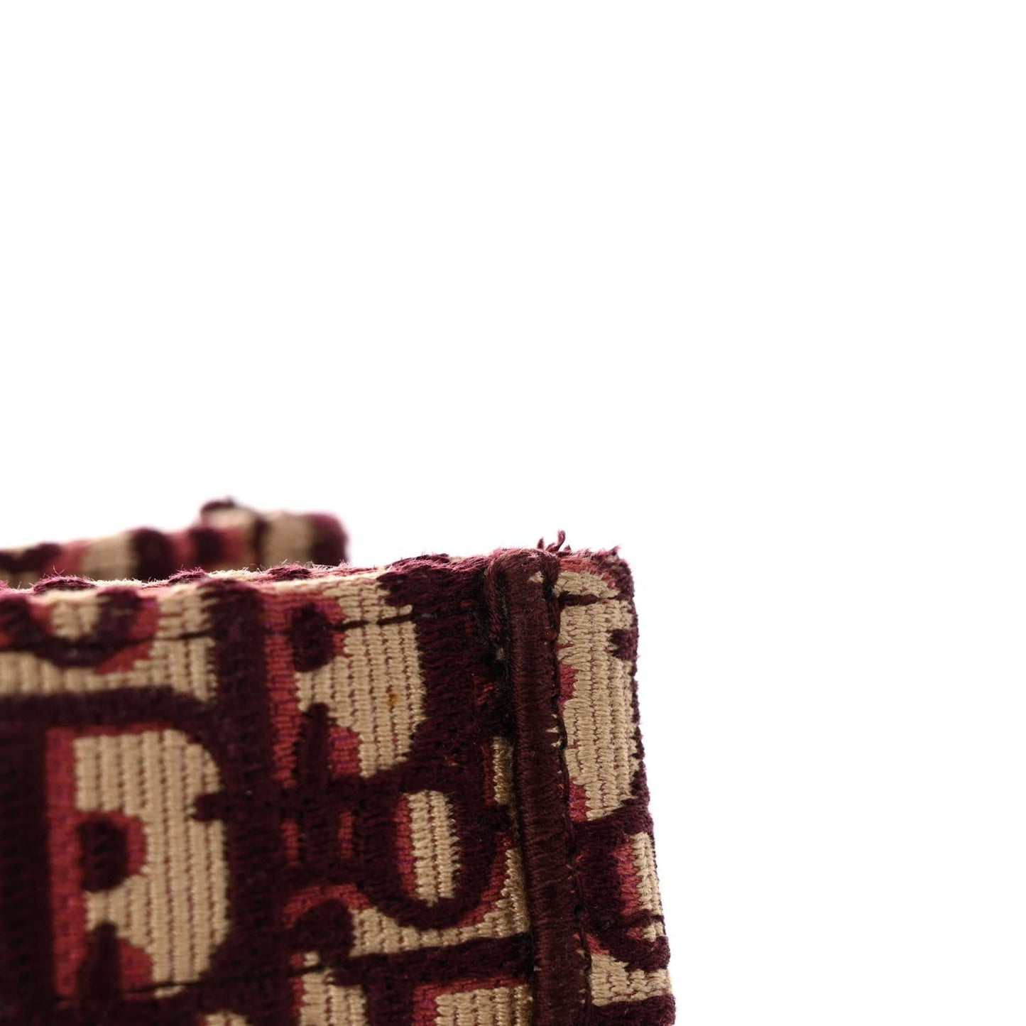 Oblique Large Book Tote Burgundy Multicolor