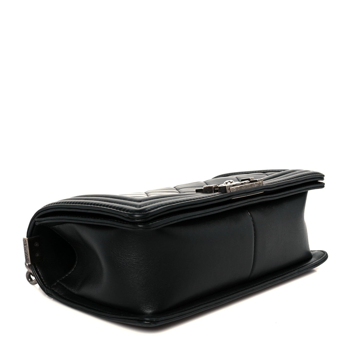 Calfskin Quilted Medium Boy Flap Black