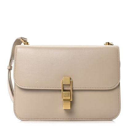 Smooth Calfskin Le Carre Satchel Dark Beige