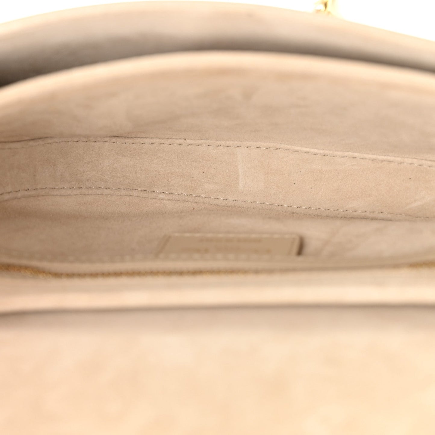 Calfskin CD Signature Flap Crossbody Caramel Beige