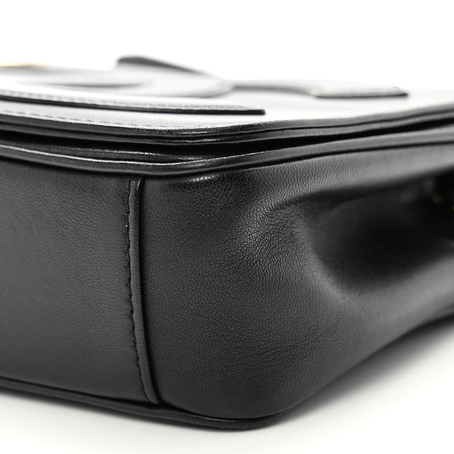 Lambskin CC Mania Flap Bag Black