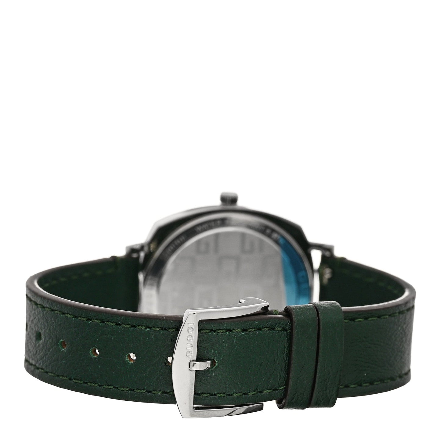 Stainless Steel Calfskin 35mm Grip Quartz Watch Green