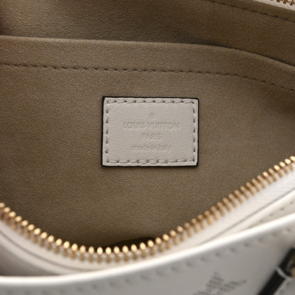 Calfskin Embossed Monogram OnTheGo East West White