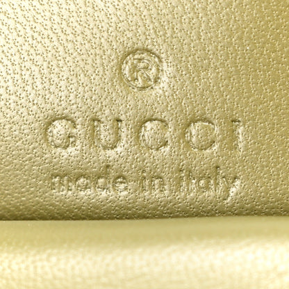 Lambskin Embossed Mini GG Milano Top Handle Shoulder Bag Green