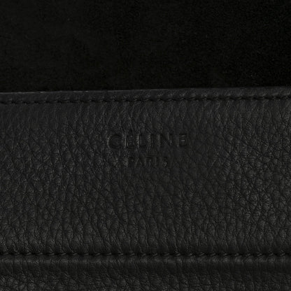 Grained Calfskin Medium Phantom Luggage Black