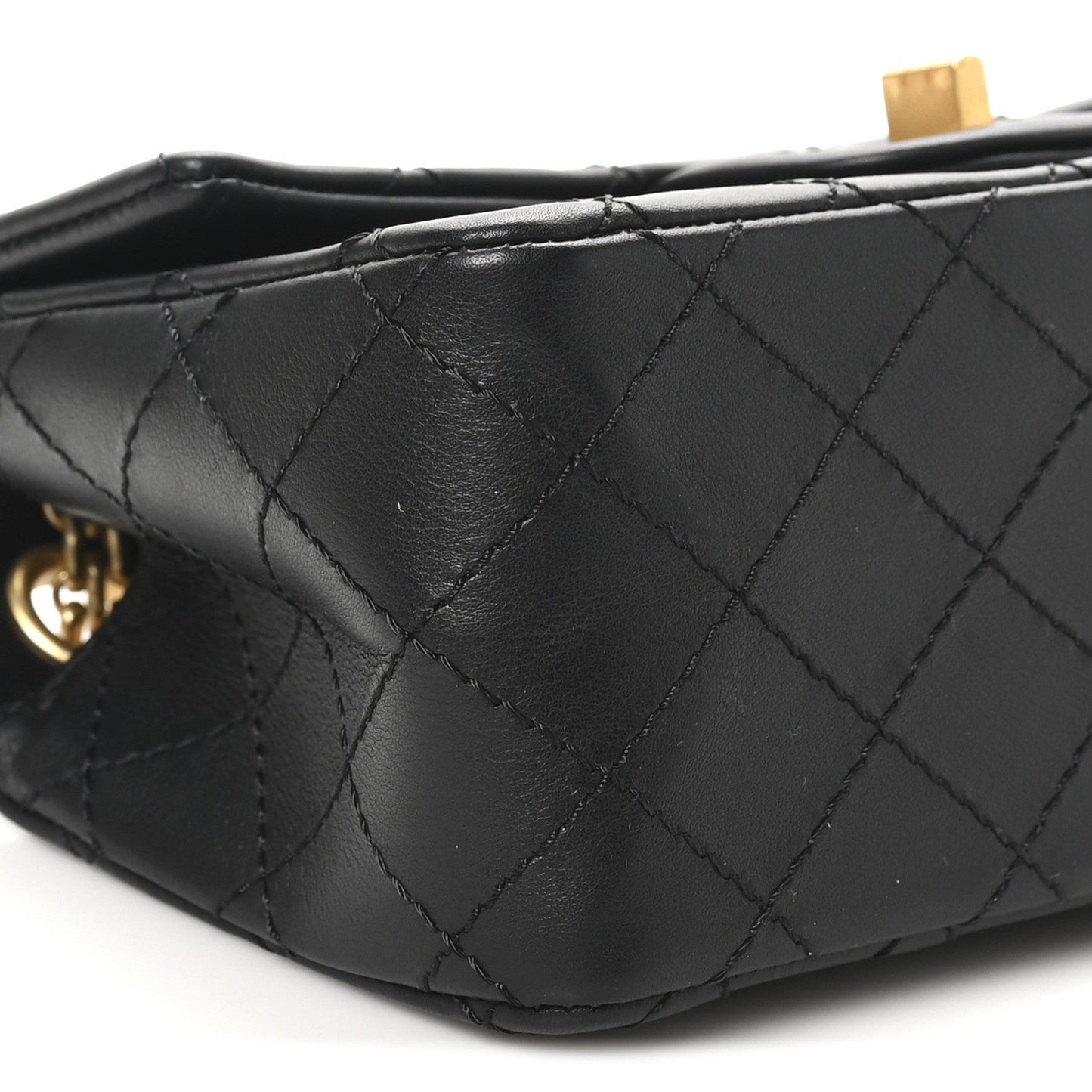Calfskin Quilted 2.55 Reissue Mini Flap Black