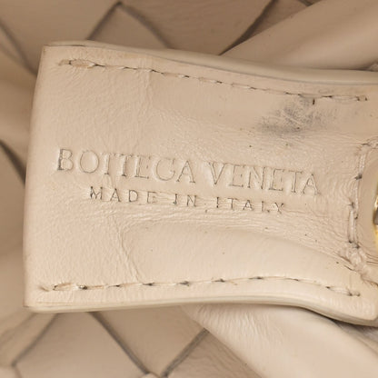 Patent Nappa Intrecciato Mini Loop Camera Bag White