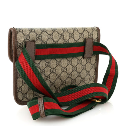GG Supreme Monogram Neo Vintage Web Belt Bag Brown