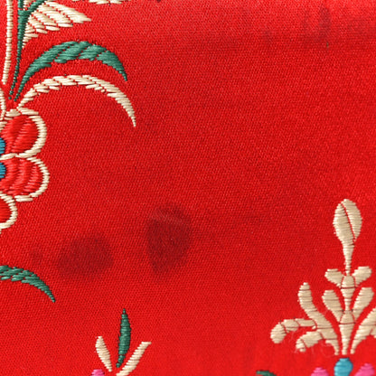Jacquard Matelasse Floral Medium GG Marmont Shoulder Bag Red