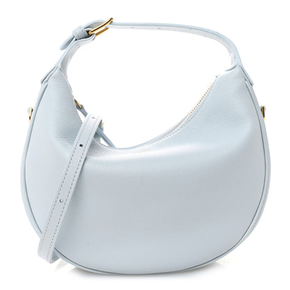 Supple Grained Calfskin Teen Lulu Shoulder Bag Glacier