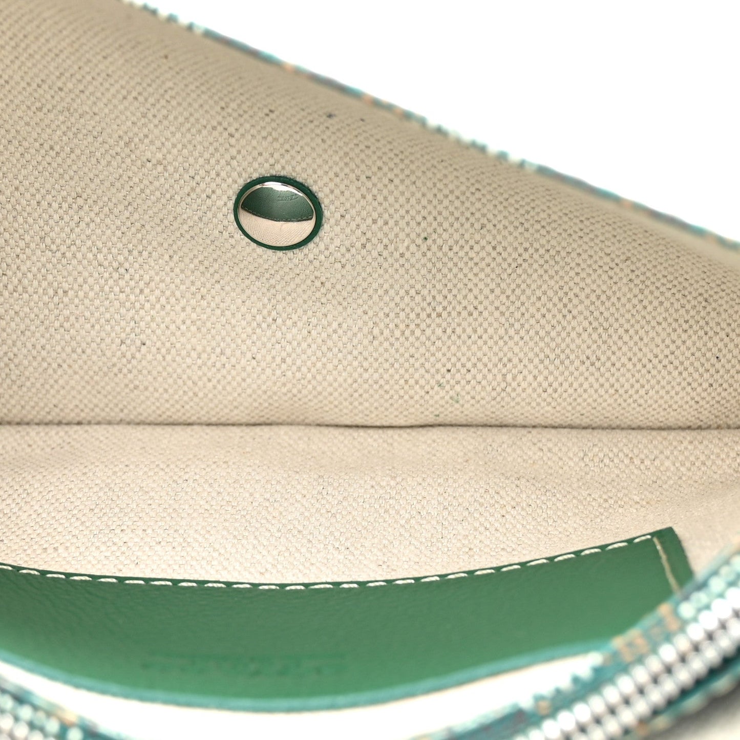 Goyardine Plumet Wallet Clutch Green