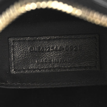Calfskin Matelasse Monogram Lou Camera Bag Black