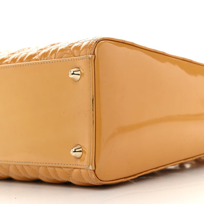 Patent Cannage Large Lady Dior Yellow