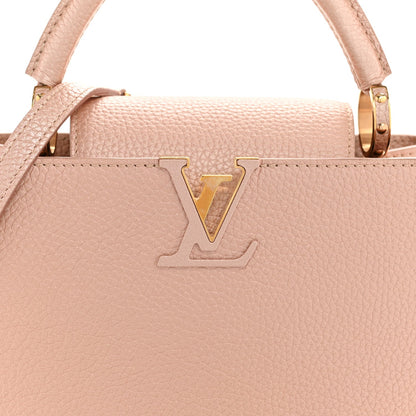Metallic Taurillon Capucines BB Pearly Pink