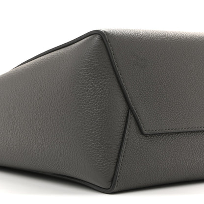 Soft Grained Calfskin Small Sangle Bucket Bag Kohl