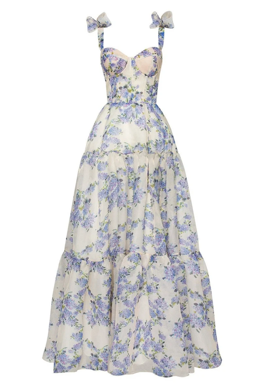 A Line Maxi Dress with Spaghetti Straps, Corset Prom Dress,Graduation Dress  Y2873