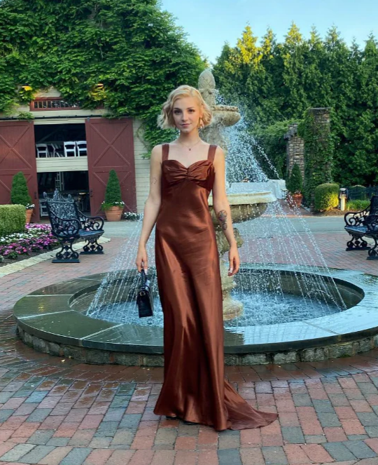 Elegant Mermaid Square Neck Open Back Hidden Zipper Floor-Length Satin Evening Dress