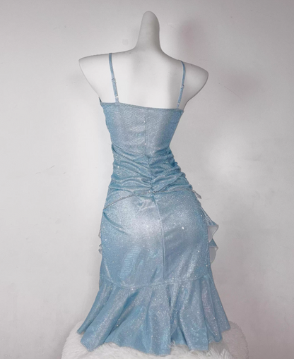 Charming Homecoming Dress Tight Spaghetti Straps Short Prom Dress Party Dress Cocktail Dress Mermaid Dress  D2289