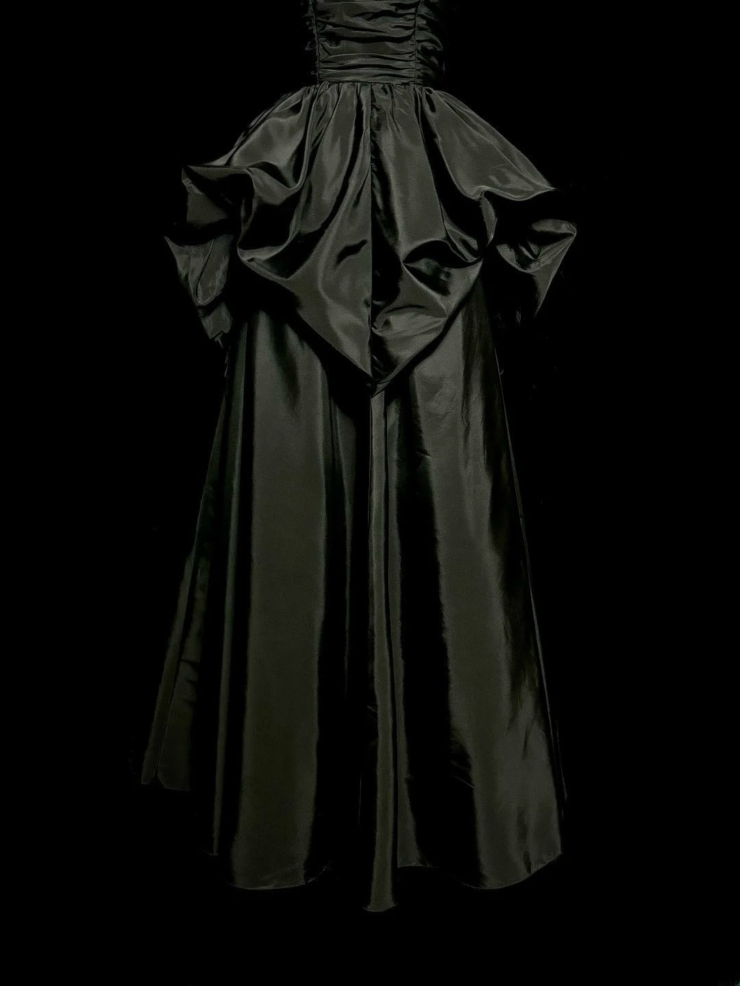 Beauty Prom Dress Black Sweetheart Pleated Long Prom Dress Evening Dress  D3201