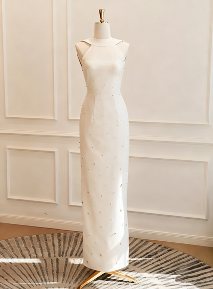 Elegant Wedding Dress Beading Backless Wedding Dress  D3813