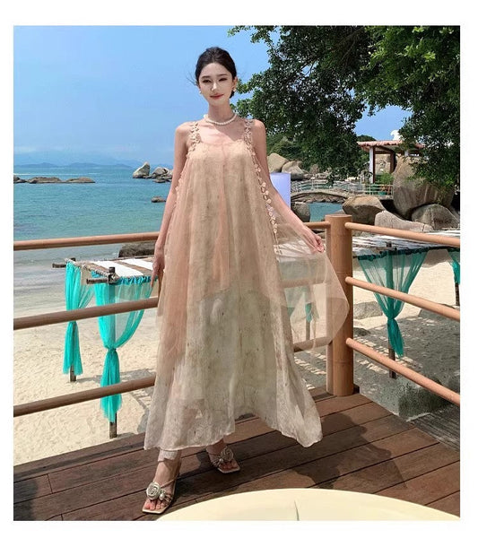 A Line Pink Long Stunning Evening Gown Party Prom Dress       S7285