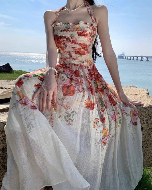 A Line Orange Long Stunning Evening Gown Party Prom Dress       S7267