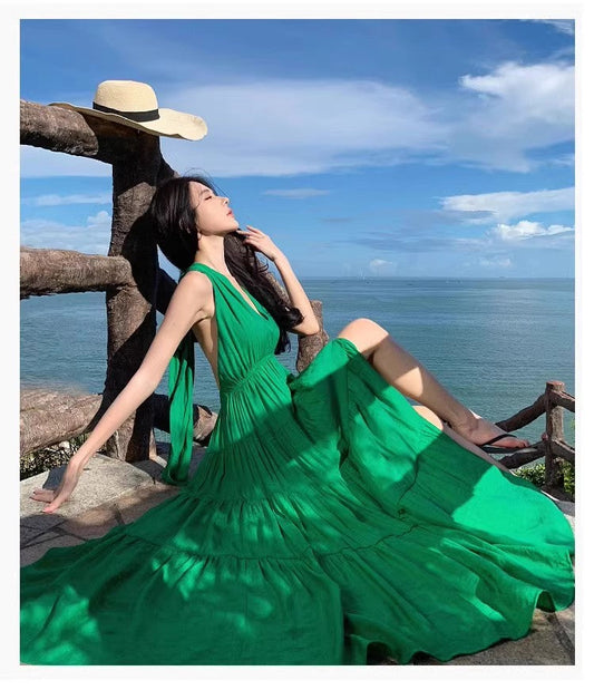 A Line Green Long Stunning Evening Gown Party Prom Dress       S7278
