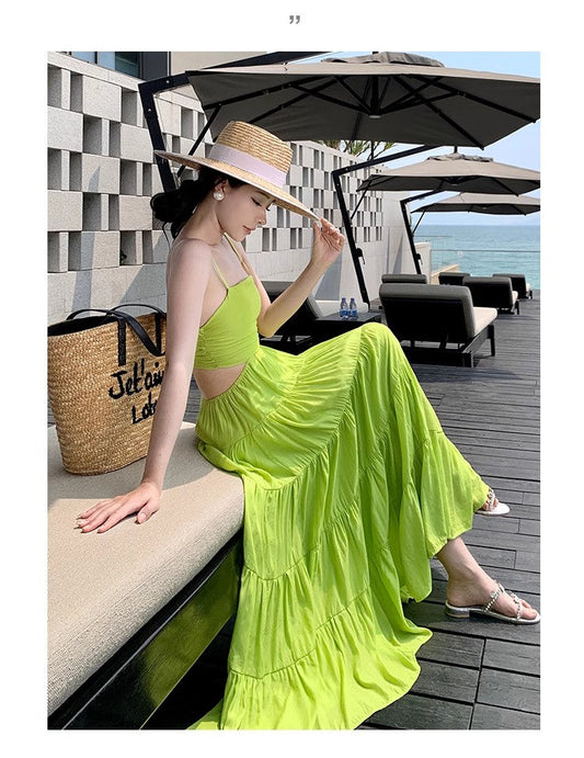 A Line Green Long Stunning Evening Gown Party Prom Dress       S7270