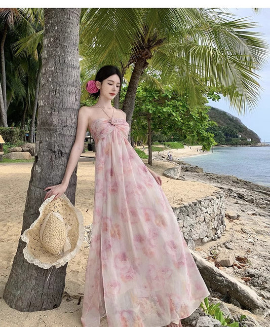 A Line Pink Long Stunning Evening Gown Party Prom Dress       S7284