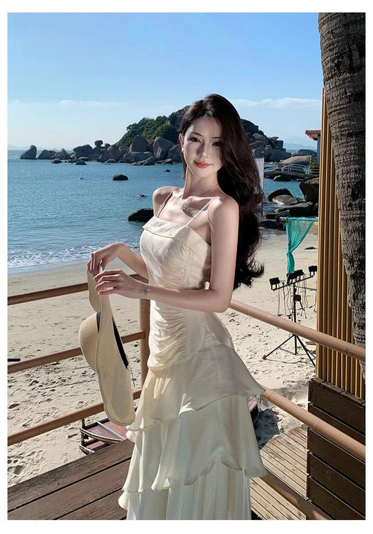 A Line White Long Stunning Evening Gown Party Prom Dress       S7298