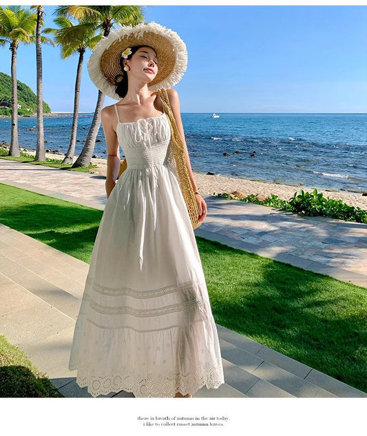 A Line White Long Stunning Evening Gown Party Prom Dress       S7287