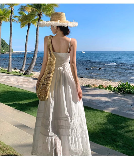 A Line White Long Stunning Evening Gown Party Prom Dress       S7287