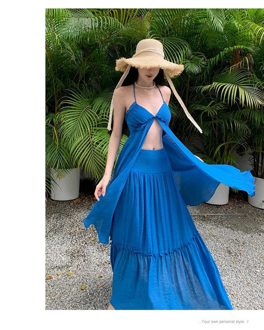 A Line Blue Long Stunning Evening Gown Party Prom Dress       S7274