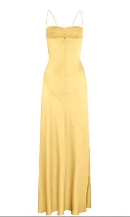 Popular Satin Spaghetti Straps Mermaid Long Evening Prom Dress Y6362