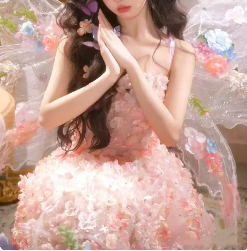 Cute Homecoming Dress Strapless Flowers Tulle Prom Dress Back to School Outfits Party Dress  D6173