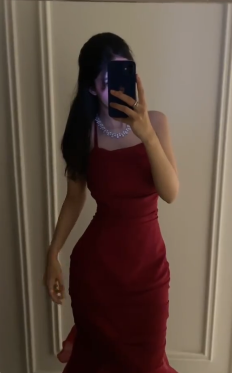 Elegant Red Long Prom Dress Formal Gown