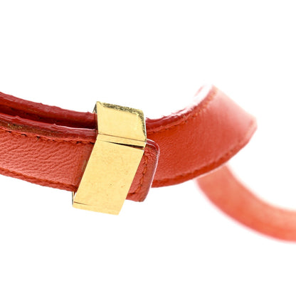 Snakeskin Classic Box Flap Orange